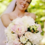 Bride with Wedding Flowers