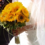 Bride with Yellow Flowers
